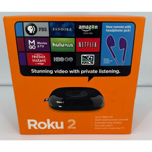 Roku 2 Used Tested and Working with Manual and Accessories